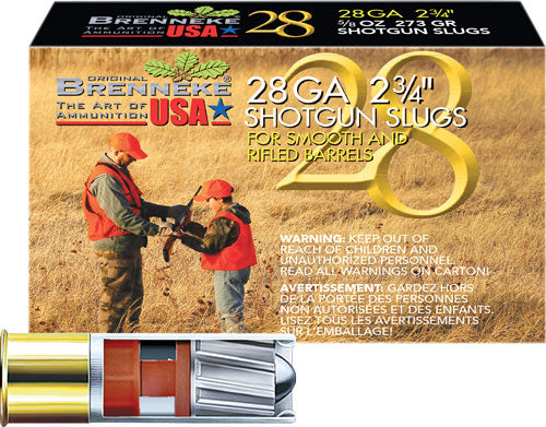 Brenneke USA 28 Gauge 2.75-Inch 5/8 Ounce Slug Shots