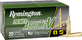 Remington Premier .22-250 Rem Ammo, 50-Grain Polymer Tipped Bullets, Reloadable - 20 Rounds per Box