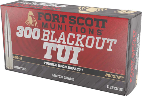 Fort Scott 300 AAC Blackout 150-Grain Copper Solid Reloadable Ammunition - Part Number 300-150-SCV2