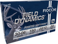 Fiocchi 30-06 Springfield 150-Grain Jacketed Soft Point Ammunition, 20 Rounds