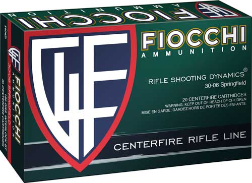 Fiocchi 30-06 Springfield 180-Grain Jacketed Soft Point Ammunition (Part No. 3006D)
