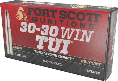 Fort Scott 30-30 Winchester 130-Grain Copper Solid Rifle Ammunition (Part #3030-130-SCV)