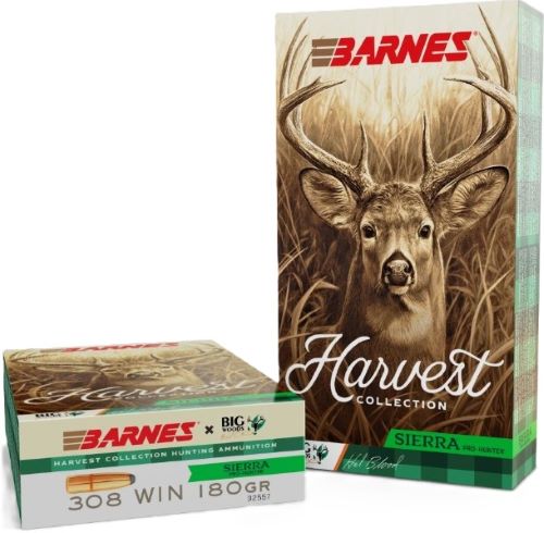 Barnes Harvest .308 Winchester Big Woods Bucks Edition Ammunition - 180 Grain Round Nose