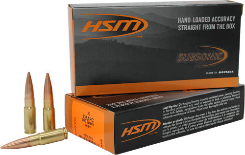 HSM Ammo 338 ARC 300 Grain Jacketed Hollow Point Ammunition