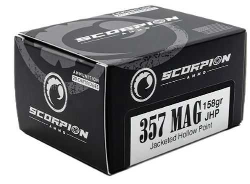 Scorpion Ammo 357 Magnum Jacketed Hollow Point - 158 Grains, 20 Rounds