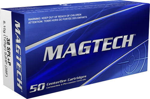 Magtech 38 Special 125 Grain SJHP Ammunition - Reloadable Target and Range Firearms Cartridge