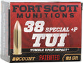 Fort Scott 38+P TUI 81 Grain Copper Solid Ammo – Reloadable 20 Rounds per Box
