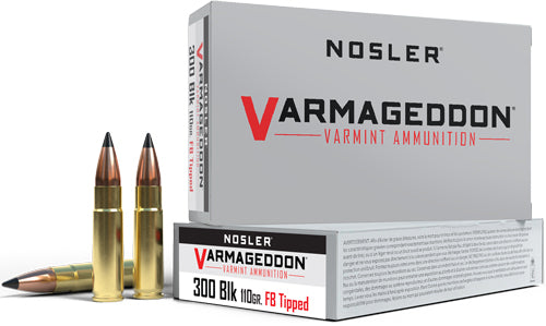 Nosler Bullets Varmageddon 300 AAC Blackout Polymer Tipped 110-Grain Ammunition