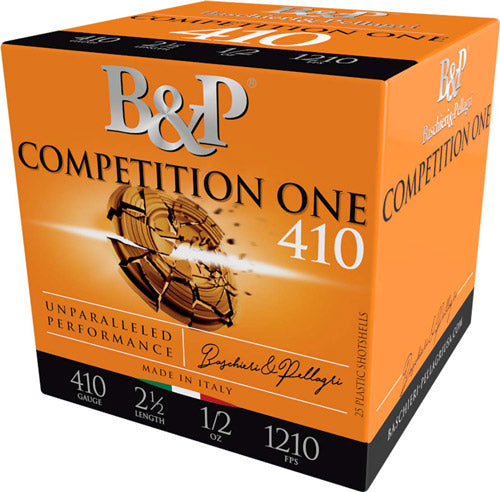B&P 410 Bore 2.5-inch Shotshells with #7.5 Lead Shot, 1/2 oz - 25 Rounds per Box