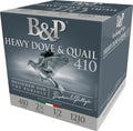 B&P 410 Bore 2.5-Inch Shells with #7.5 Shot, 1/2 Ounce - Dove and Quail Load