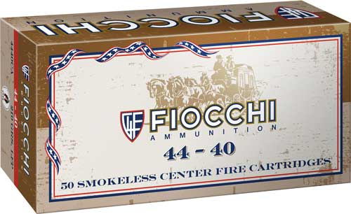 Fiocchi 44-40 Win 210 Grain Jacketed Hollow Point Ammunition - Reloadable, 50 Rounds