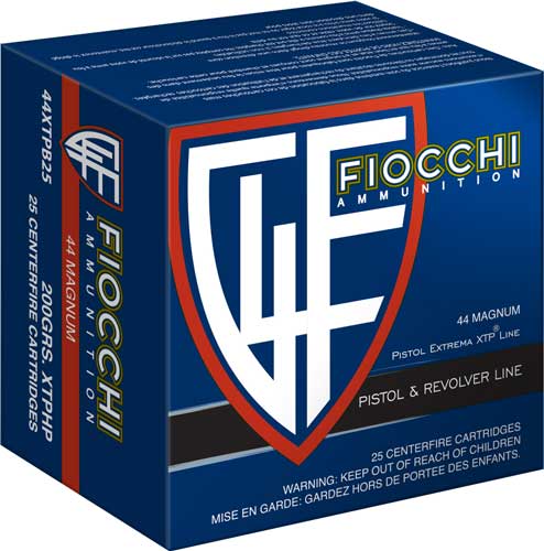 Fiocchi .44 Rem Mag 240 Grain JSP Ammunition - Reloadable Soft Point Bullets