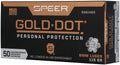 Speer Gold Dot 9mm Luger 115-Grain Jacketed Hollow Point Ammunition - 50 Rounds