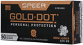 Speer Gold Dot 9mm Luger Ammo - Part #531618GD, 124 Grain Jacketed Hollow Point, Reloadable, 50 Rounds per Box