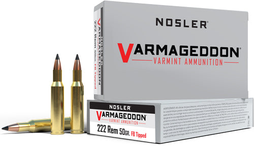 Nosler Bullets Varmageddon .222 Rem Polymer Tipped 50 Grain Ammunition