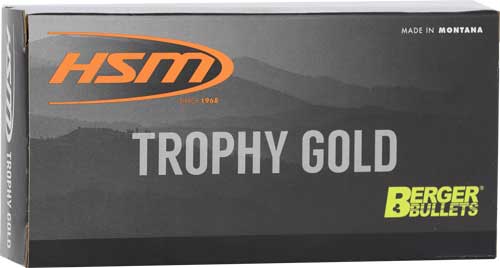 HSM Ammo Trophy Gold 6mm ARC Jacketed Hollow Point Ammunition, 95 Grains - Reloadable