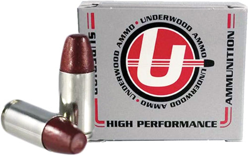 Underwood Ammo 9mm +P 147 Grain Hard Cast Flat Nose Ammunition