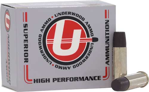 Underwood Ammo 44 Rem Mag +P+ 340-Grain Lead Flat Nose Gas Check Ammunition
