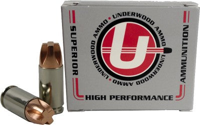 Underwood Ammo 9mm Luger +P 115-Grain Copper Solid Pistol Cartridges - 20 Rounds per Box, 10 Boxes per Case