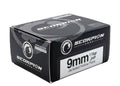Scorpion Ammo 9115JHP-S20 9mm Luger Jacketed Hollow Point Ammunition – 115 Grains, Reloadable, 20 Rounds per Box