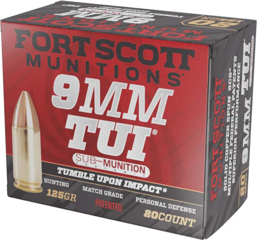 Fort Scott 9mm Luger 125-Grain Copper Solid TUI Ammunition