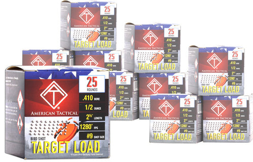 ATI Ammunition Target Load 410 Gauge 2.5-inch 1/2 oz #9 Lead Shots - Pack of 25