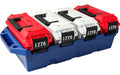 MTM 30 Caliber 4-Can Ammo Holder with Water Resistant Seal, Red/White/Blue