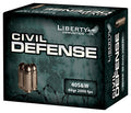 Liberty Civil Defense .40 S&W 60-Grain Copper Monolithic Hollow-Point Fragmenting Personal Defense Ammunition LACD40012