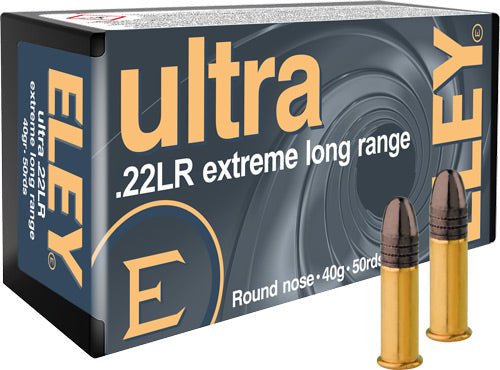 Eley Ultra Extreme Long Range .22 Long Rifle Ammunition - 50 Rounds