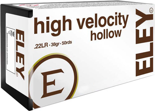 Eley High Velocity .22 LR 38 Grain Hollow Point Ammunition – Small Game & Varmint Cartridge