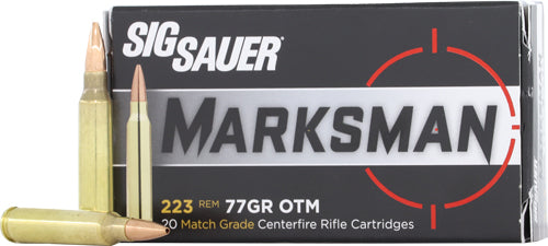 SIG Ammo .223 Remington 77 Grain JACKETED Hollow Point - 20 Rounds