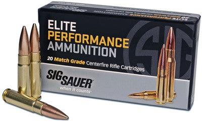SIG Ammunition 308 Winchester 175 Grain Open Tip Match - Reloadable, 20 Rounds per Box