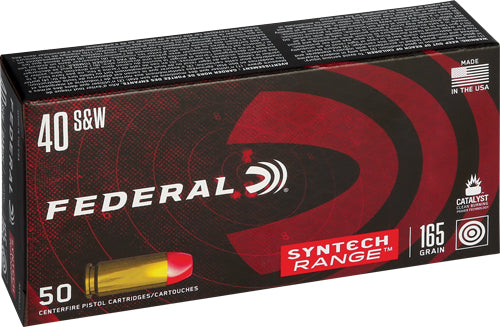 Federal AE40SJ1 .40 S&W 165-Grain Lead-Free Jacketed Hollow Point Ammunition, 50 Rounds