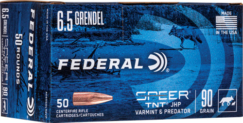 Federal AE 6.5 Grendel 90 Grain Jacketed Hollow Point Ammunition - 50 Rounds per Box