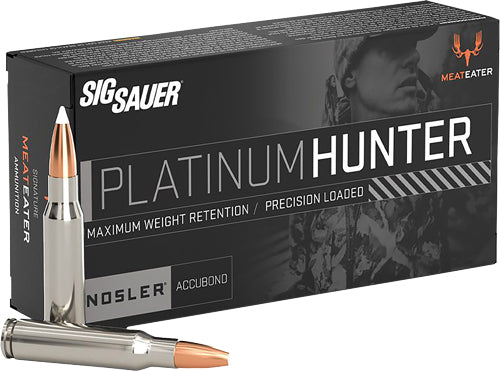 SIG Ammo 7mm Remington Magnum 160-Grain Nosler AccuBond Bounded Core Polymer Tipped Bullets