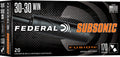Federal Fusion 30-30 Win 170-Grain Polymer Tipped Rifle Ammunition - 20 Rounds Per Box