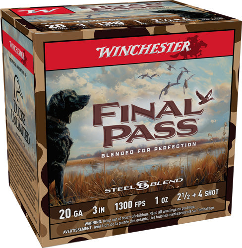 Winchester Ammunition Final Pass 20 Gauge 3-Inch Shotshells, 1 oz Non-Toxic Shot, 25 Rounds per Box