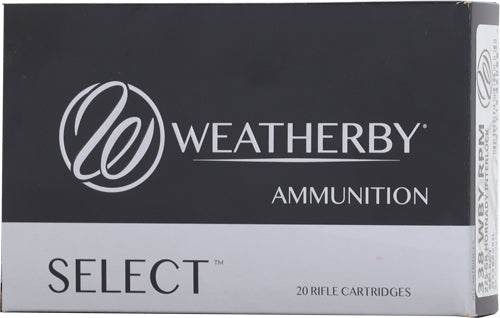 Weatherby Ammo 338 WBY RPM - 225 Grain Jacketed Soft Point Cartridges