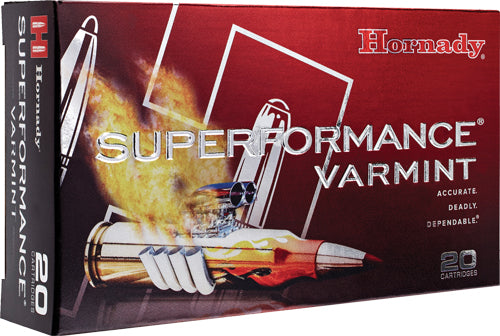 Hornady SPF Varmint 22-250 Rem Ammunition - 35 Grain Lead-Free Bullet, Reloadable, 20 Rounds per Box