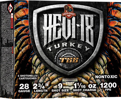 Hevi-Shot Heavy 18 TSS 28 Gauge Shotshells - 1-1/16 oz #9 Non-Toxic Shot