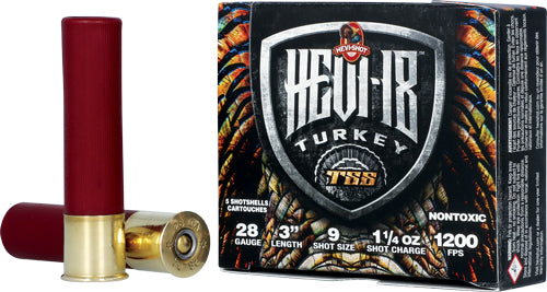 Hevi-Shot Heavy 18 TSS 28 Gauge Shotgun Shells — 1-1/4 oz #9 Non-Toxic Shot