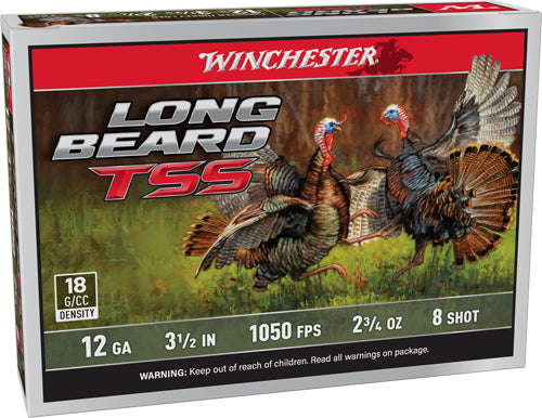Winchester Long Beard TSS 12 Gauge Shotgun Shells - 3.5 Inches, 1200 FPS, #8 Shot