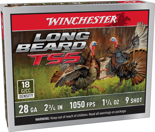 Winchester Ammunition Long Beard TSS 28 Gauge Shotshells - 1-1/4 oz #9 Non-Toxic Pellets