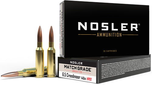 Nosler Match 6.5 Creedmoor 140-Grain Jacketed Hollow Point Ammunition