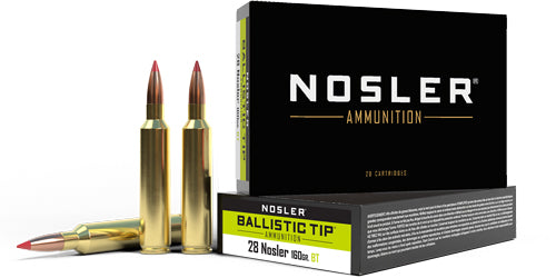 Nosler Bullets 28 Nosler 160 Grain Ballistic Tip Hunting Bullet