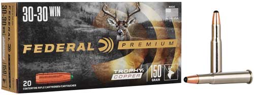 Federal 30-30 Winchester 150 Grain Copper Solid Ammunition, Part P3030TC1