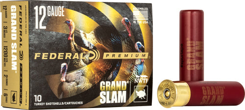 Federal Grand Slam 12 Gauge Shotshells – 1200 FPS, #6 Lead Shot, 10 Shells per Box