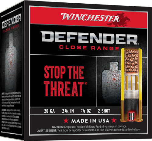 Winchester Ammunition Defender 20 Gauge 2.75-Inch Shotgun Shells (25 Rounds)