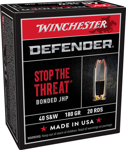 Winchester Ammunition Supreme Elite .40 S&W 180 Grain Bonded PDX1 Hollow Point Ammunition