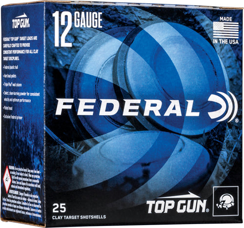 Federal Top Gun 12 Gauge 1-1/8 oz #7.5 Lead Shot Shells - 25 Rounds per Box